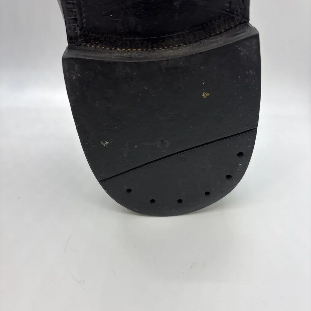 PRADA 2EE 1066 6360 Leather Square Toe Derby Oxford Dress Shoes 7.5 / US 8.5